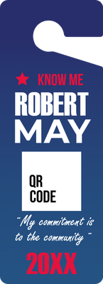 Custom Door Hangers Multiple Sizes for Robert May