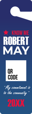 Custom Door Hangers Multiple Sizes for Robert May
