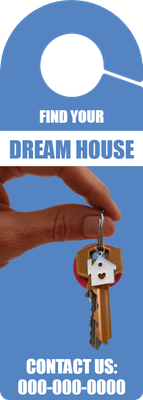 Custom Door Hangers Multiple Sizes for Dream House