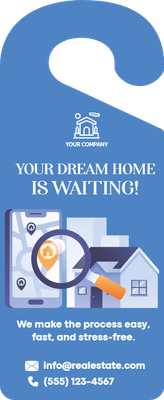 Custom Door Hangers Multiple Sizes for Dream Home