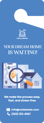 Custom Door Hangers Multiple Sizes for Dream Home