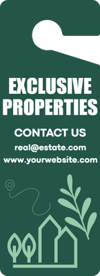 Custom Door Hangers Multiple Sizes for Exclusive Properties