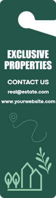 Custom Door Hangers Multiple Sizes for Exclusive Properties