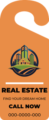 Custom Door Hangers Multiple Sizes for Real Estate