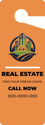 Custom Door Hangers Multiple Sizes for Real Estate