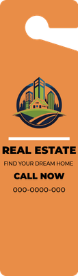 Custom Door Hangers Multiple Sizes for Real Estate