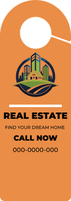 Custom Door Hangers Multiple Sizes for Real Estate
