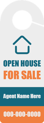 Custom Door Hangers Multiple Sizes House for Sale