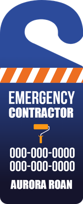 Custom Door Hangers Multiple Sizes for Emergency Contractor