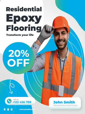 Custom Outdoor Yard Signs Multiple Sizes Residential Epoxy Flooring