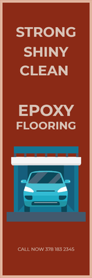 Custom Outdoor Yard Signs Multiple Sizes Garage Epoxy Flooring
