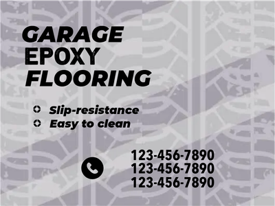 Custom Outdoor Yard Signs Multiple Sizes Garage Epoxy Floors