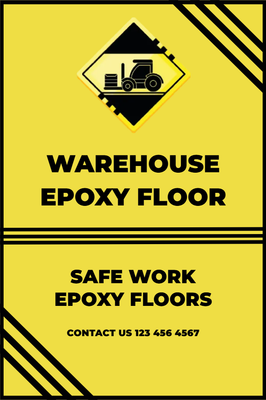 Custom Outdoor Yard Signs Multiple Sizes Warehouse Epoxy Floor