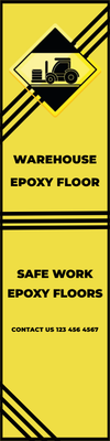 Custom Outdoor Yard Signs Multiple Sizes Warehouse Epoxy Floor