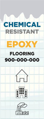 Custom Outdoor Yard Signs Multiple Sizes Chemical Resistant Epoxy Flooring