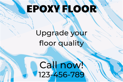 Custom Outdoor Yard Signs Multiple Sizes Upgrade Your Epoxy Floor