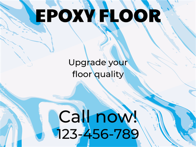 Custom Outdoor Yard Signs Multiple Sizes Upgrade Your Epoxy Floor