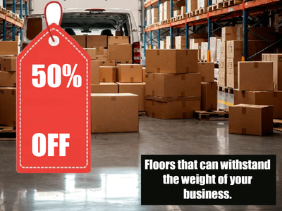 Custom Outdoor Yard Signs Multiple Sizes  Warehouse Epoxy Flooring Sale