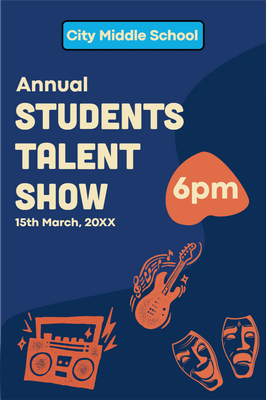 Custom Outdoor Yard Signs Multiple Sizes Students Talent Show