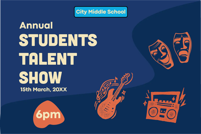 Custom Outdoor Yard Signs Multiple Sizes Students Talent Show