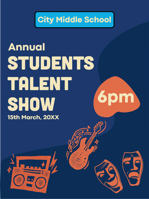 Custom Outdoor Yard Signs Multiple Sizes Students Talent Show