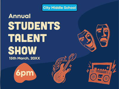 Custom Outdoor Yard Signs Multiple Sizes Students Talent Show