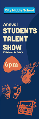 Custom Outdoor Yard Signs Multiple Sizes Students Talent Show