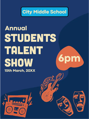 Custom Outdoor Yard Signs Multiple Sizes Students Talent Show