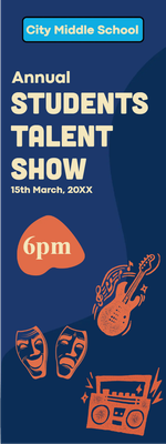 Custom Outdoor Yard Signs Multiple Sizes Students Talent Show