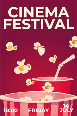 Custom Outdoor Yard Signs Multiple Sizes Cinema Festival