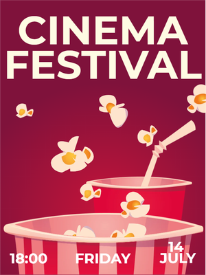 Custom Outdoor Yard Signs Multiple Sizes Cinema Festival