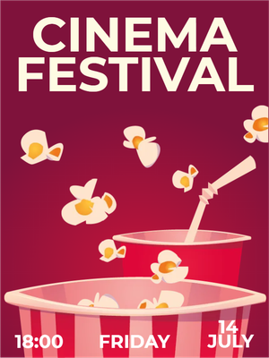 Custom Outdoor Yard Signs Multiple Sizes Cinema Festival