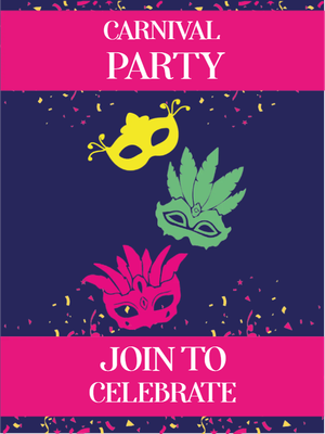 Custom Outdoor Yard Signs Multiple Sizes Carnival Party