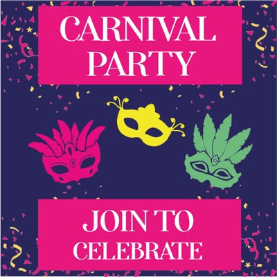 Custom Outdoor Yard Signs Multiple Sizes Carnival Party