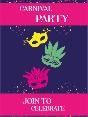 Custom Outdoor Yard Signs Multiple Sizes Carnival Party