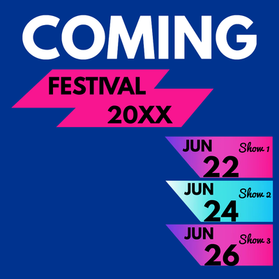 Custom Outdoor Yard Signs Multiple Sizes Festival 20XX
