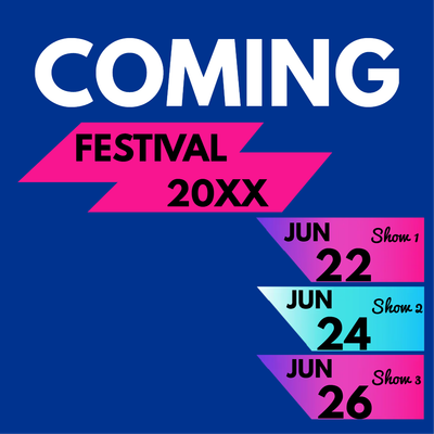 Custom Outdoor Yard Signs Multiple Sizes Festival 20XX