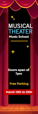 Custom Outdoor Yard Signs Multiple Sizes Musical Theater