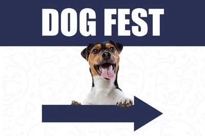 Custom Outdoor Yard Signs Multiple Sizes Dog Fest
