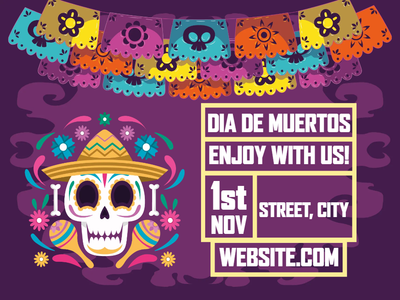 Custom Outdoor Yard Signs Multiple Sizes Day Of Dead