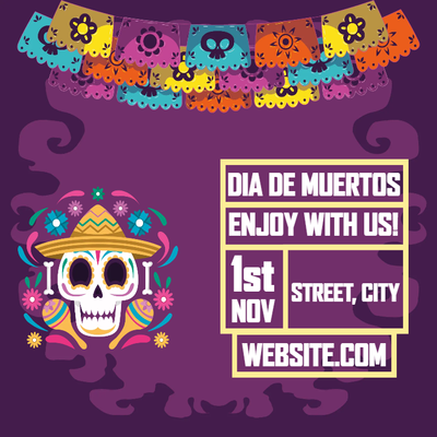 Custom Outdoor Yard Signs Multiple Sizes Day Of Dead
