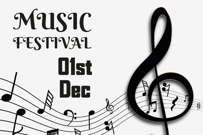 Custom Outdoor Yard Signs Multiple Sizes December Music Festival