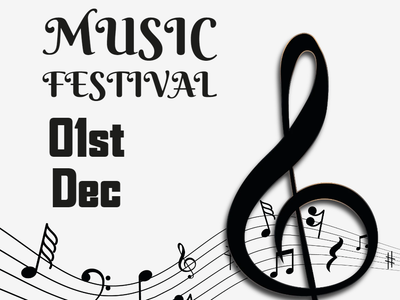 Custom Outdoor Yard Signs Multiple Sizes December Music Festival