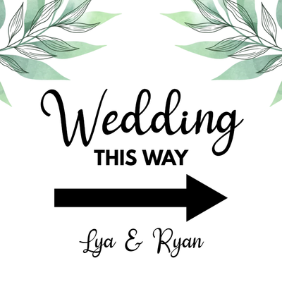 Custom Outdoor Yard Signs Multiple Sizes Wedding This Way