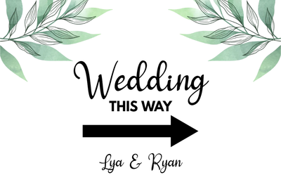 Custom Outdoor Yard Signs Multiple Sizes Wedding This Way