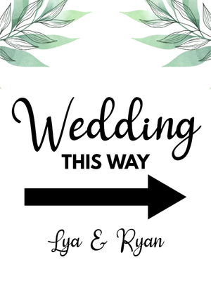 Custom Outdoor Yard Signs Multiple Sizes Wedding This Way