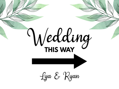 Custom Outdoor Yard Signs Multiple Sizes Wedding This Way
