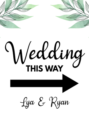 Custom Outdoor Yard Signs Multiple Sizes Wedding This Way