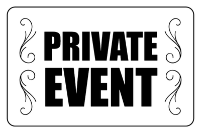 Custom Outdoor Yard Signs Multiple Sizes Private Event