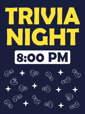 Custom Outdoor Yard Signs Multiple Sizes Trivia Night